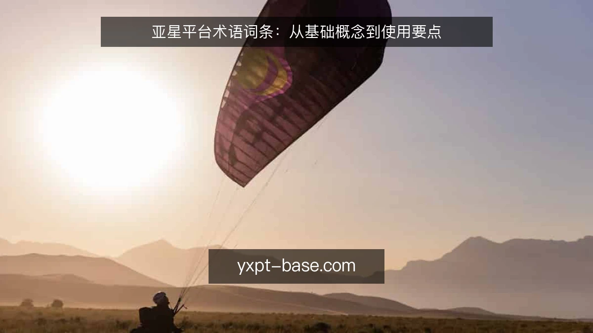 亚星平台术语词条:从基础概念到使用要点